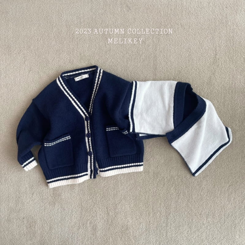 Melikey - Korean Children Fashion - #kidsshorts - Sailor Knit Cardigan - 8