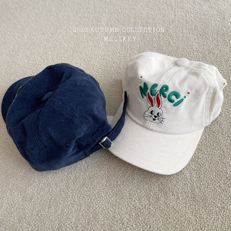 Melikey - Korean Children Fashion - #kidsshorts - Merci Bunny Ball Cap