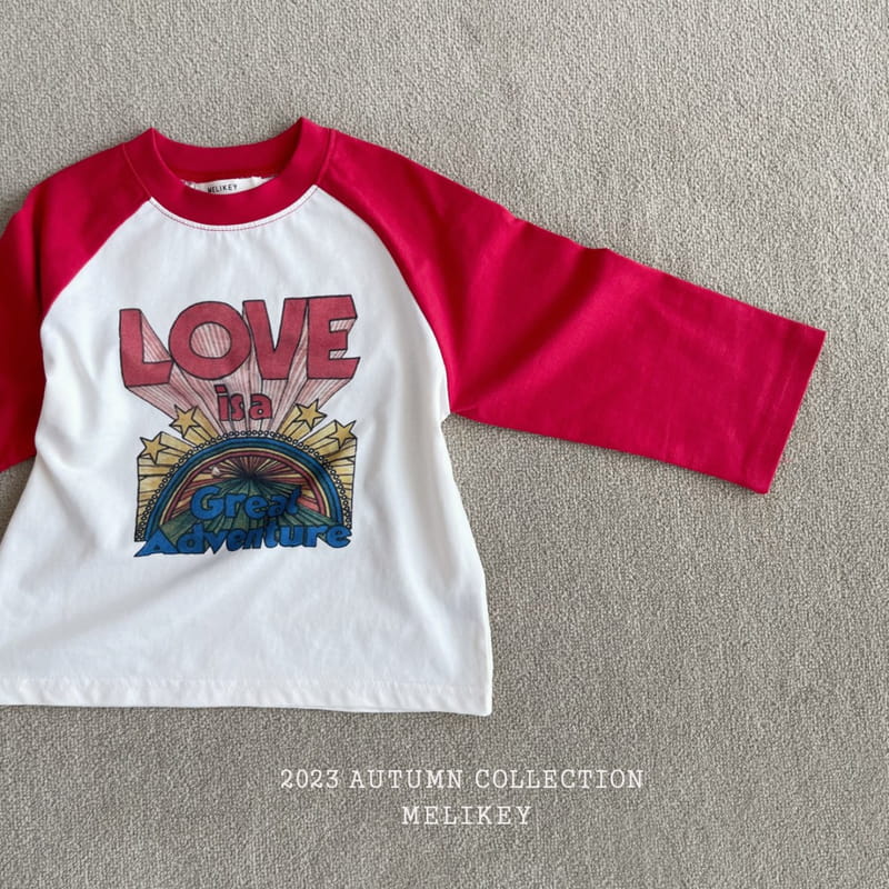 Melikey - Korean Children Fashion - #kidsstore - Love Ragaln Tee