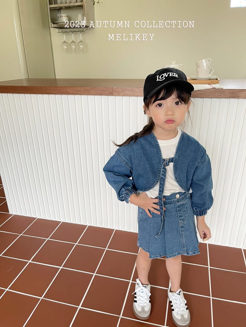 Melikey - Korean Children Fashion - #kidsstore - Denim Borelo Jacket - 11