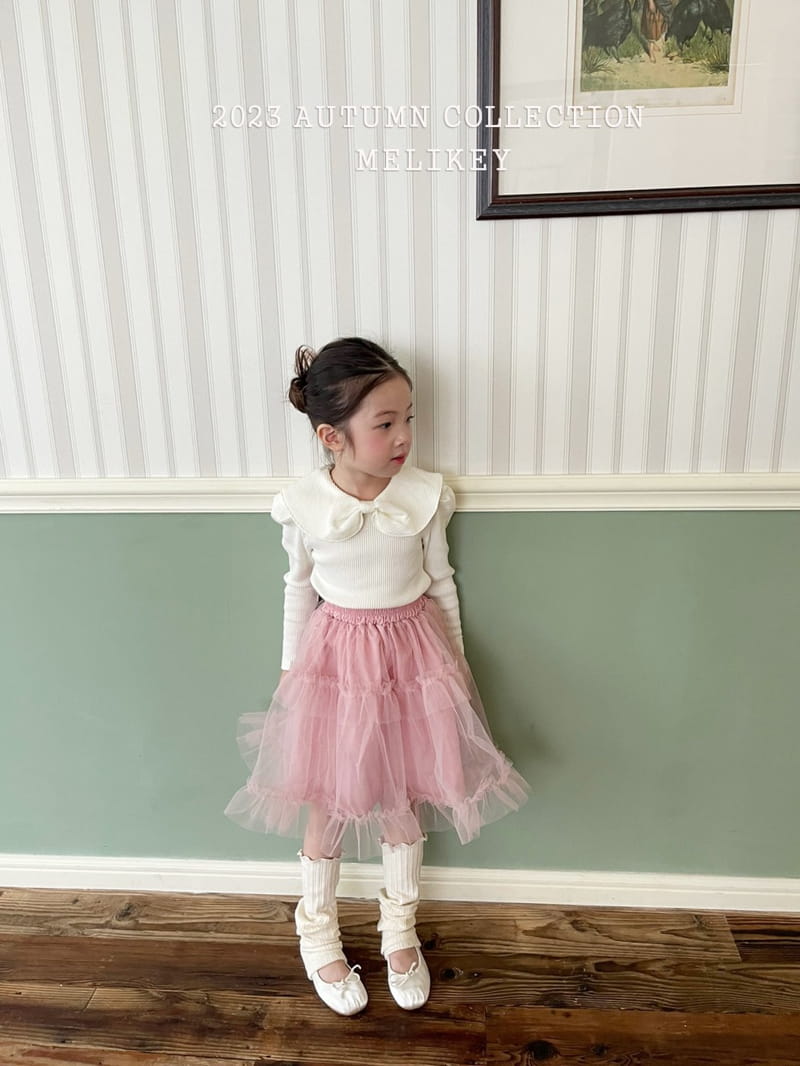 Melikey - Korean Children Fashion - #magicofchildhood - Butterfly Ribbon Tee - 12