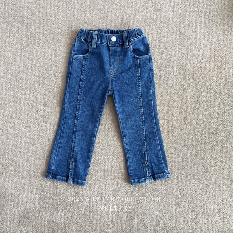 Melikey - Korean Children Fashion - #prettylittlegirls - Front Slit Straight Pants - 2