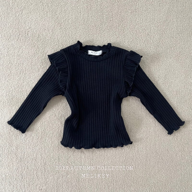 Melikey - Korean Children Fashion - #stylishchildhood - Frill Wing Tee