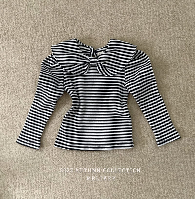 Melikey - Korean Children Fashion - #stylishchildhood - Butterfly Ribbon Tee