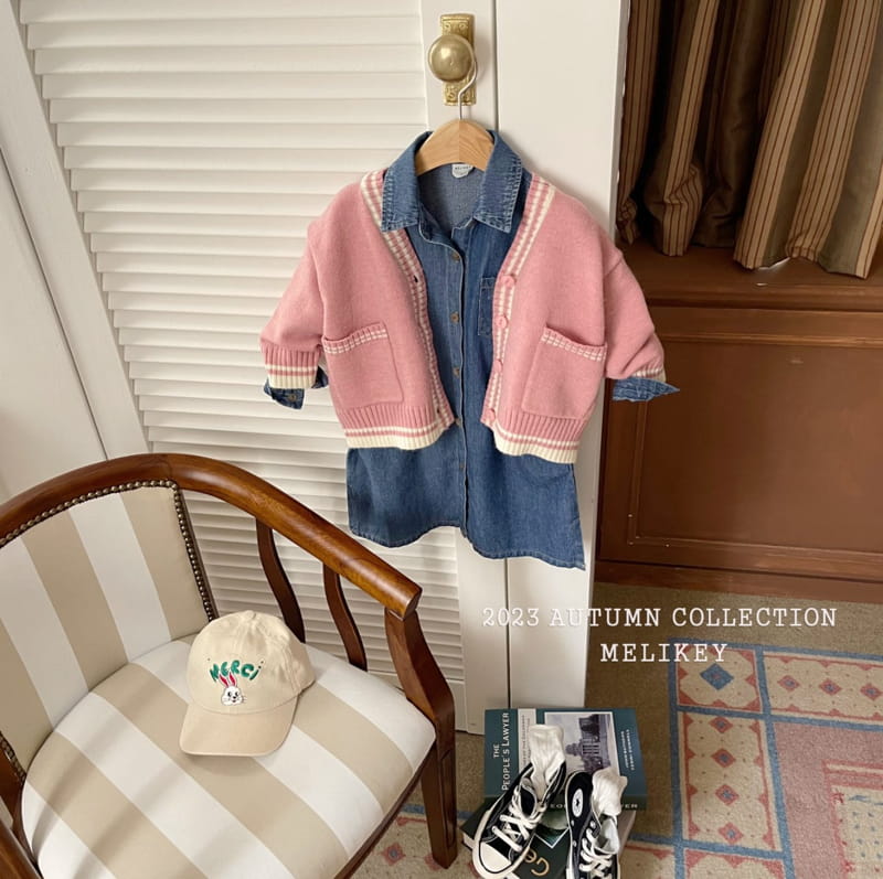 Melikey - Korean Children Fashion - #todddlerfashion - Denim Shirt One-piece - 4