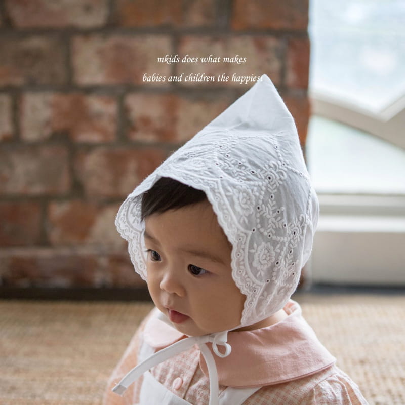 Mkids - Korean Baby Fashion - #onlinebabyshop - Bebe Botani Bonnet - 4