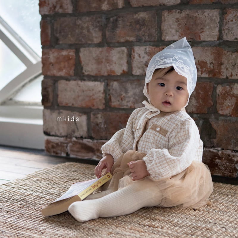 Mkids - Korean Baby Fashion - #babyfever - Bebe Elle Lace Bonnet - 11