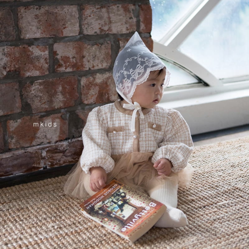 Mkids - Korean Baby Fashion - #babygirlfashion - Bebe Elle Lace Bonnet - 12