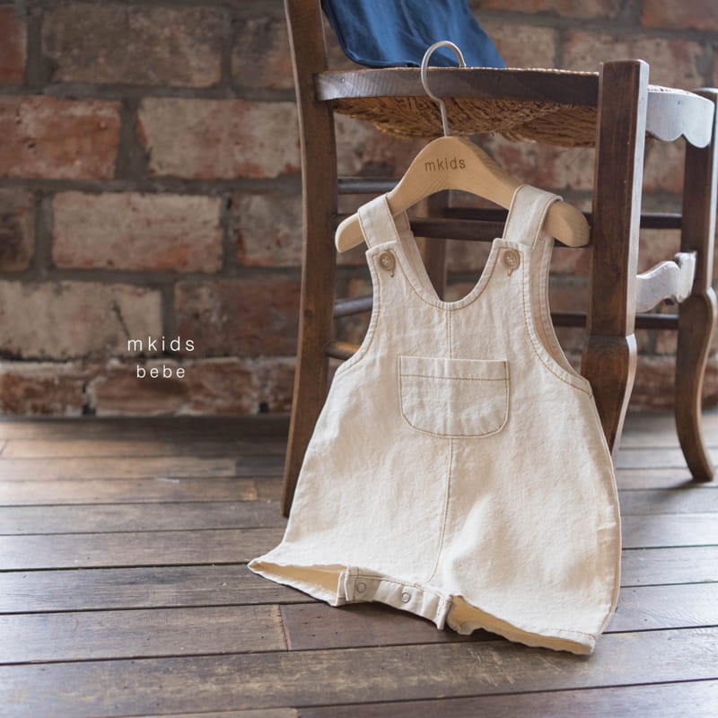 Mkids - Korean Baby Fashion - #babygirlfashion - Bebe Dungarees Bodysuit - 6