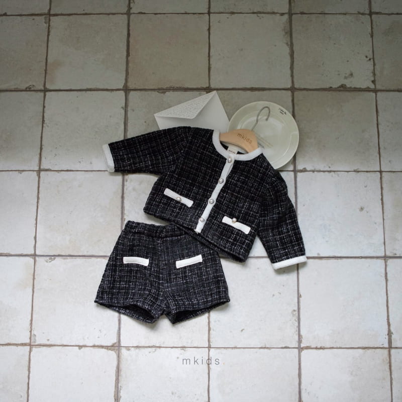 Mkids - Korean Children Fashion - #Kfashion4kids - Coco Tiwd Top Bottom Set - 5