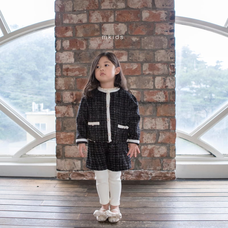 Mkids - Korean Children Fashion - #stylishchildhood - Coco Tiwd Top Bottom Set - 12