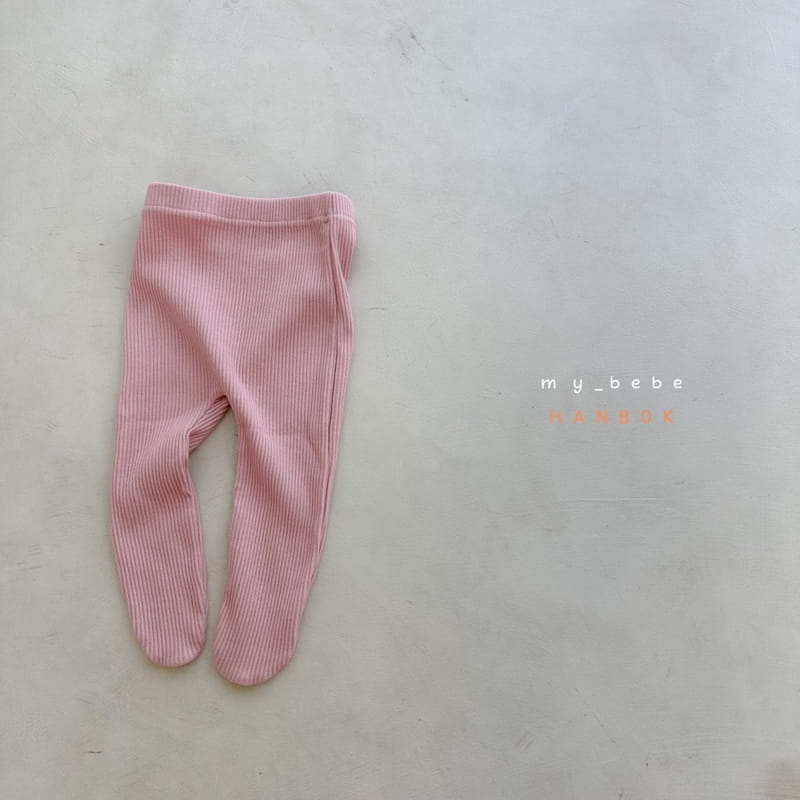 My Bebe - Korean Baby Fashion - #babyoutfit - Daily Rib Foot Leggings - 7