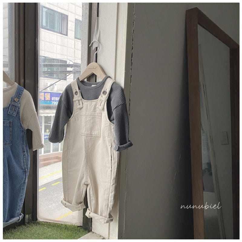 Nunubiel - Korean Children Fashion - #childofig - Ponny Denim Dungarees Pants - 6