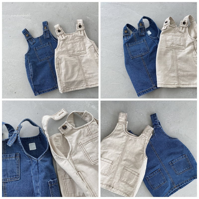 Nunubiel - Korean Children Fashion - #todddlerfashion - Ponny Denim One-piece - 2