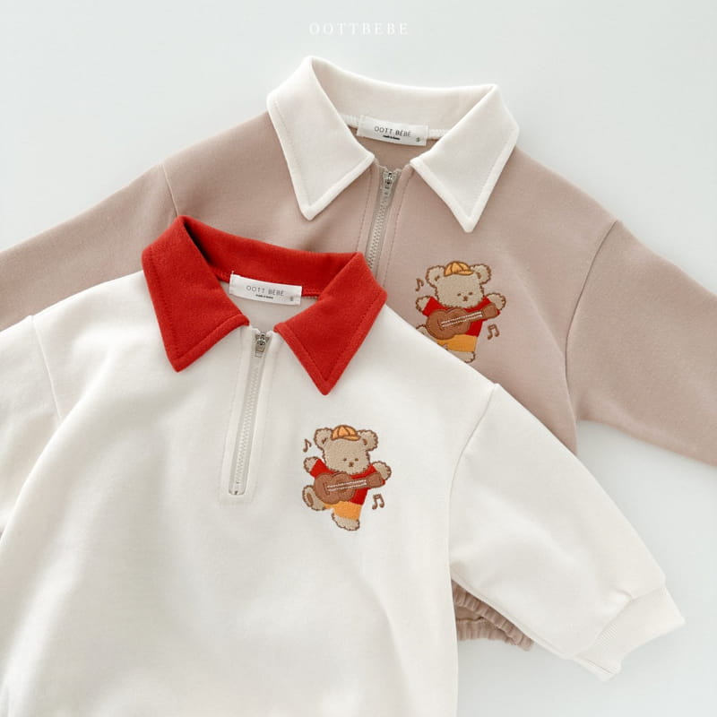 Oott Bebe - Korean Baby Fashion - #babyclothing - Dinga Collar Bodysuit - 5