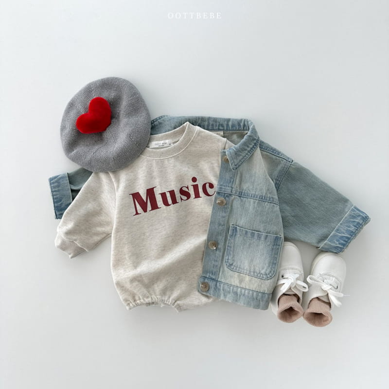 Oott Bebe - Korean Baby Fashion - #babygirlfashion - Music Bodysuit - 5