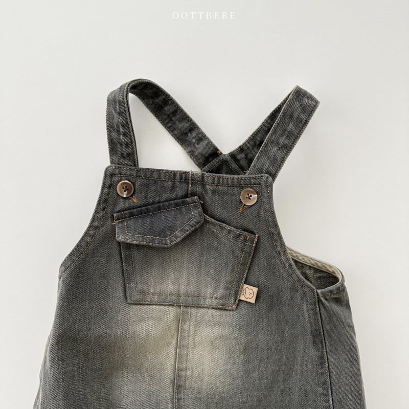 Oott Bebe - Korean Baby Fashion - #babylifestyle - Tintin Denim Bebe Bodysuit - 9