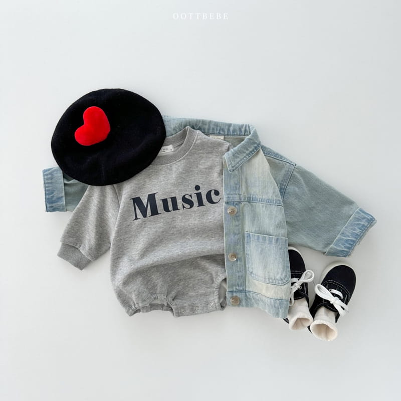 Oott Bebe - Korean Baby Fashion - #babyoninstagram - Music Bodysuit - 7