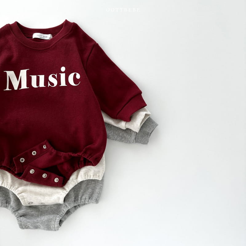 Oott Bebe - Korean Baby Fashion - #babyootd - Music Bodysuit - 8