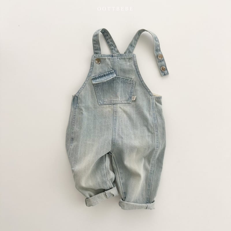 Oott Bebe - Korean Children Fashion - #childofig - Tintin Denim Dungarees Pants