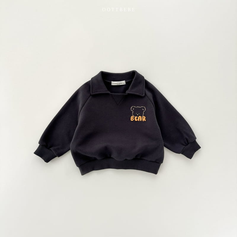 Oott Bebe - Korean Children Fashion - #childofig - Bear Volume Collar Sweatshirt - 4