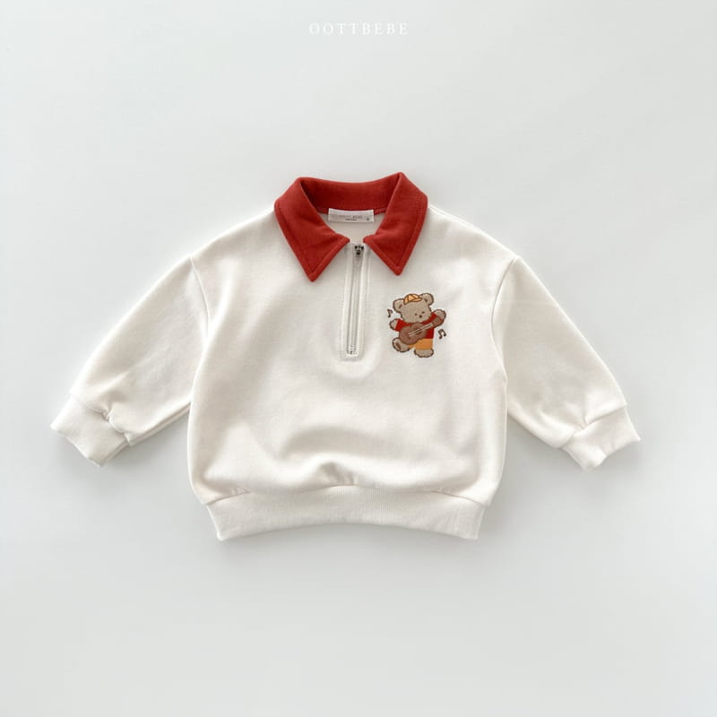 Oott Bebe - Korean Children Fashion - #childofig - Dinga collar Sweatshirt