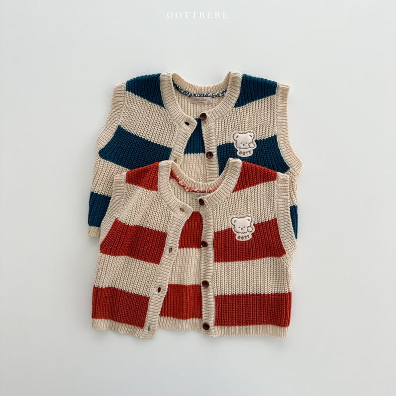 Oott Bebe - Korean Children Fashion - #childrensboutique - Ring Ding Dong Knit Vest - 12