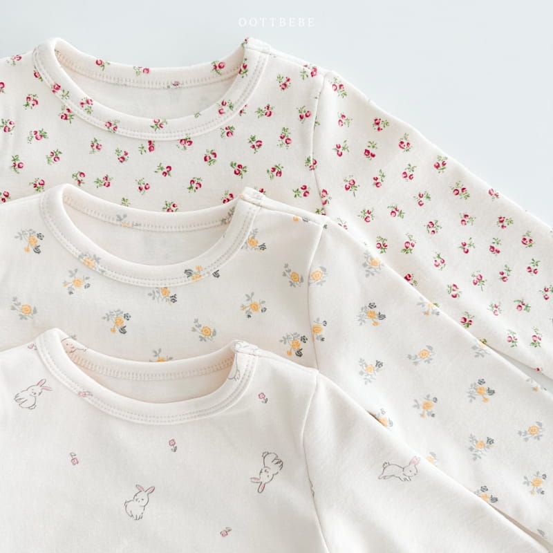 Oott Bebe - Korean Children Fashion - #designkidswear - Bunny Flower Easywear - 10