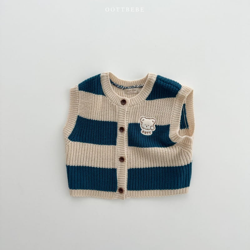 Oott Bebe - Korean Children Fashion - #kidzfashiontrend - Ring Ding Dong Knit Vest - 2