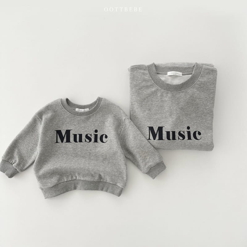 Oott Bebe - Korean Children Fashion - #minifashionista - Music Sweatshirt - 10