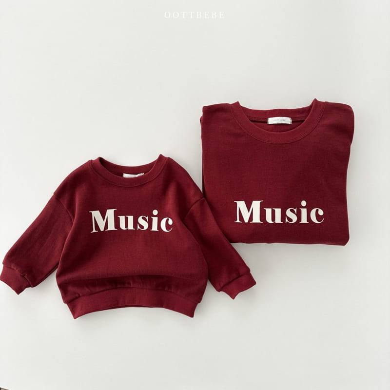 Oott Bebe - Korean Children Fashion - #prettylittlegirls - Music Sweatshirt - 11