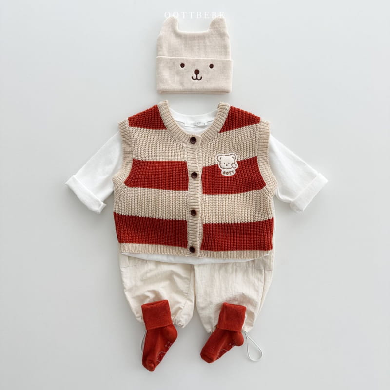 Oott Bebe - Korean Children Fashion - #todddlerfashion - Ring Ding Dong Knit Vest - 8