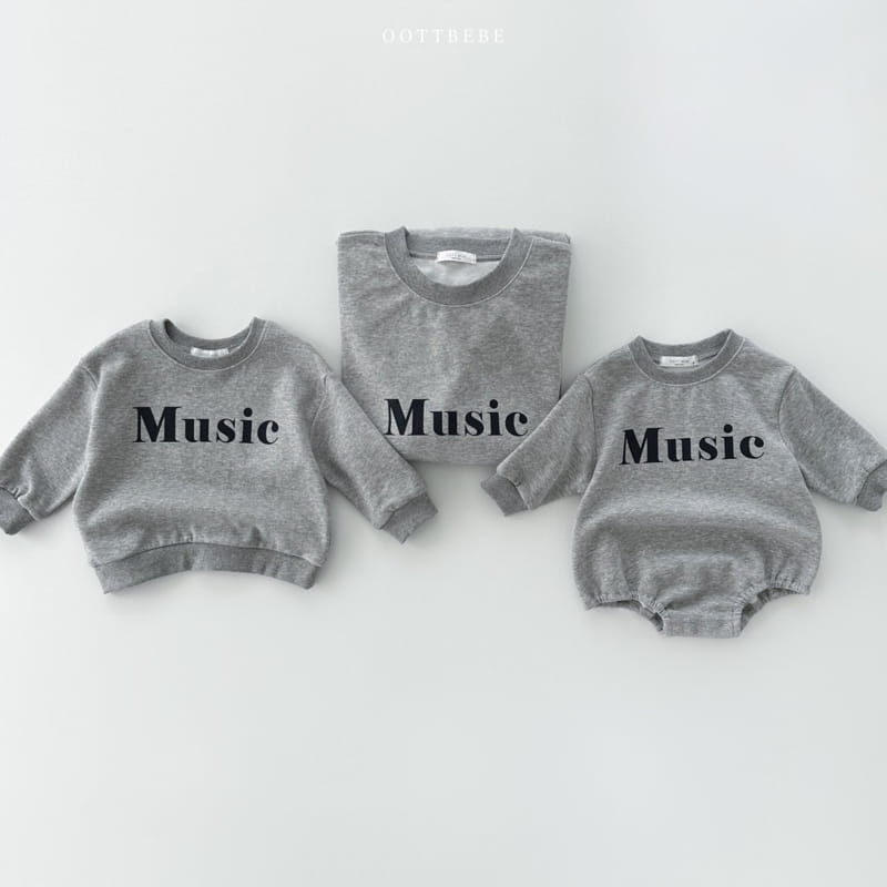 Oott Bebe - Korean Women Fashion - #thatsdarling - Music Sweatshirt Mom - 9