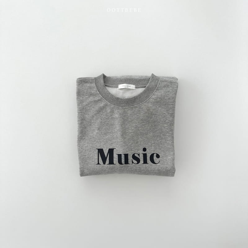 Oott Bebe - Korean Women Fashion - #womensfashion - Music Sweatshirt Mom - 12