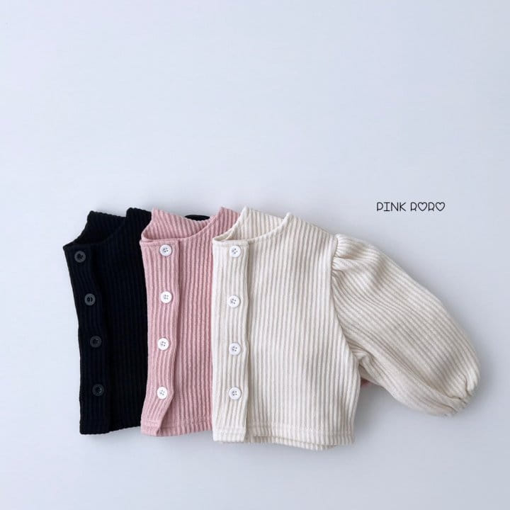 Pink Roro - Korean Children Fashion - #kidsshorts - Lovely Knit Cardigan - 3