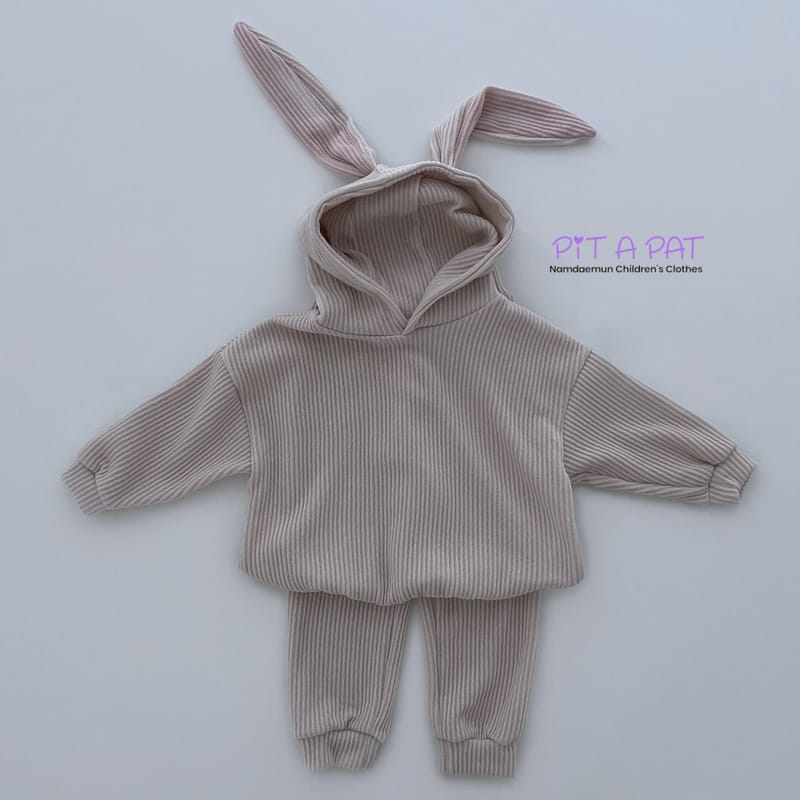 Pitapat - Korean Children Fashion - #discoveringself - Bunny Top Bottom Set - 3