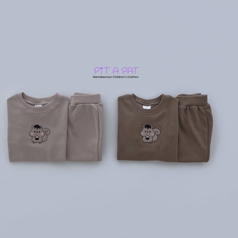 Pitapat - Korean Children Fashion - #fashionkids - Squirrel Top Bottom Set