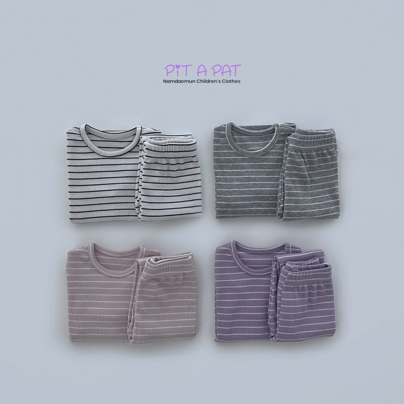 Pitapat - Korean Children Fashion - #prettylittlegirls - Sticky Stripes Easywear - 2