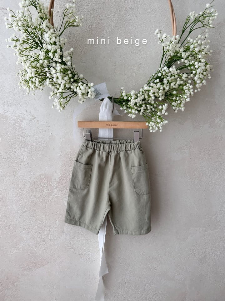 The Beige - Korean Baby Fashion - #babyboutique - Pocket Shorts - 2