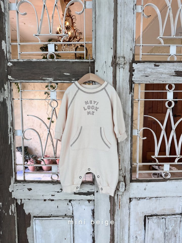 The Beige - Korean Baby Fashion - #smilingbaby - Pocket Bodysuit - 4