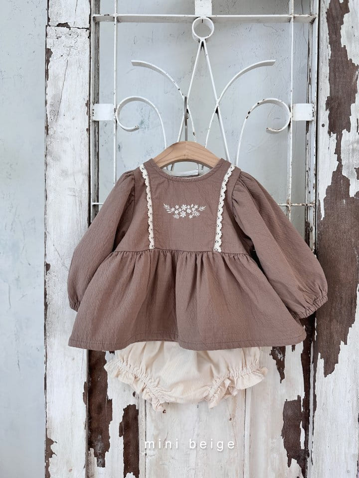 The Beige - Korean Baby Fashion - #babyboutiqueclothing - Rib Frill Bloomer - 5