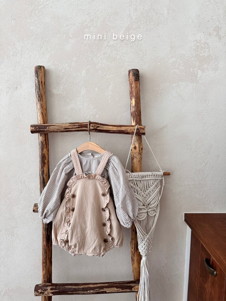 The Beige - Korean Baby Fashion - #babyboutiqueclothing - Check Shirring Blouse - 8