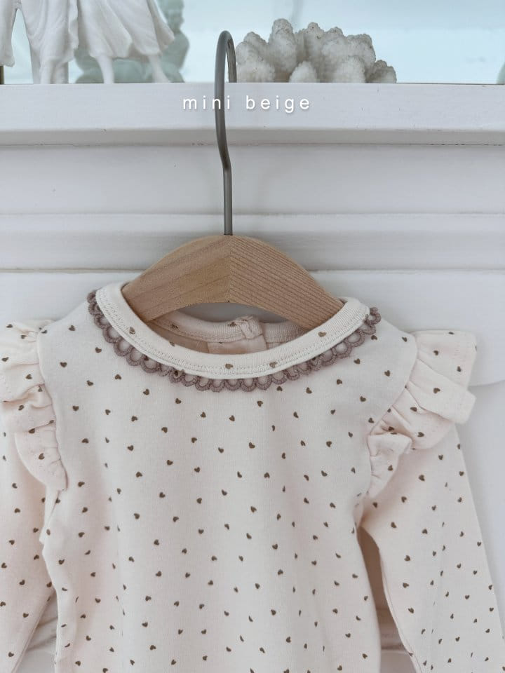 The Beige - Korean Baby Fashion - #babyboutique - Sleeves Frill Bodysuit - 4