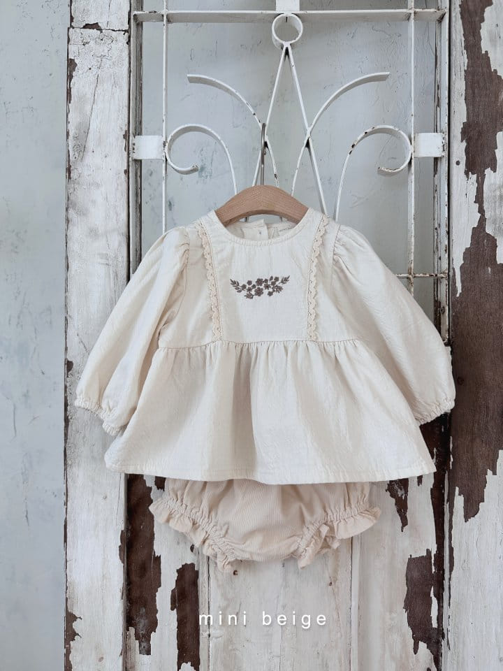 The Beige - Korean Baby Fashion - #babyclothing - Rib Frill Bloomer - 6