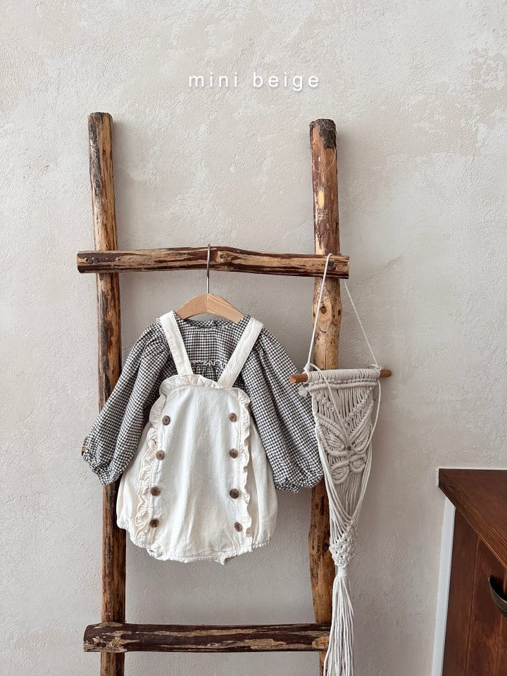 The Beige - Korean Baby Fashion - #babyclothing - Check Shirring Blouse - 9