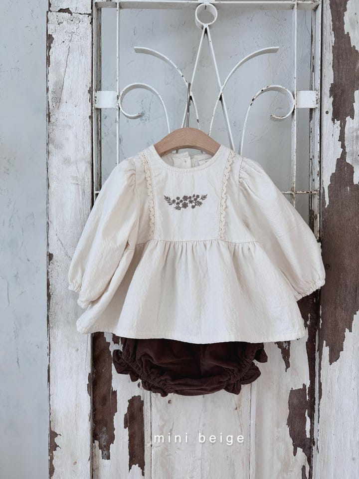 The Beige - Korean Baby Fashion - #babyfashion - Rib Frill Bloomer - 7