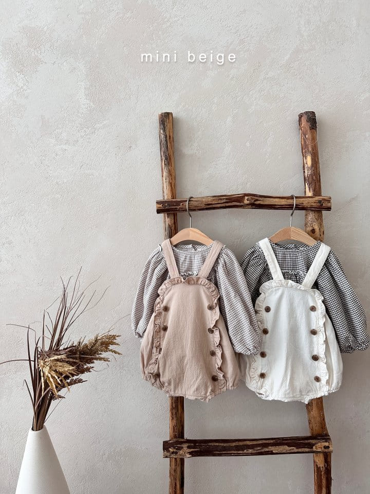 The Beige - Korean Baby Fashion - #babyfashion - Check Shirring Blouse - 10