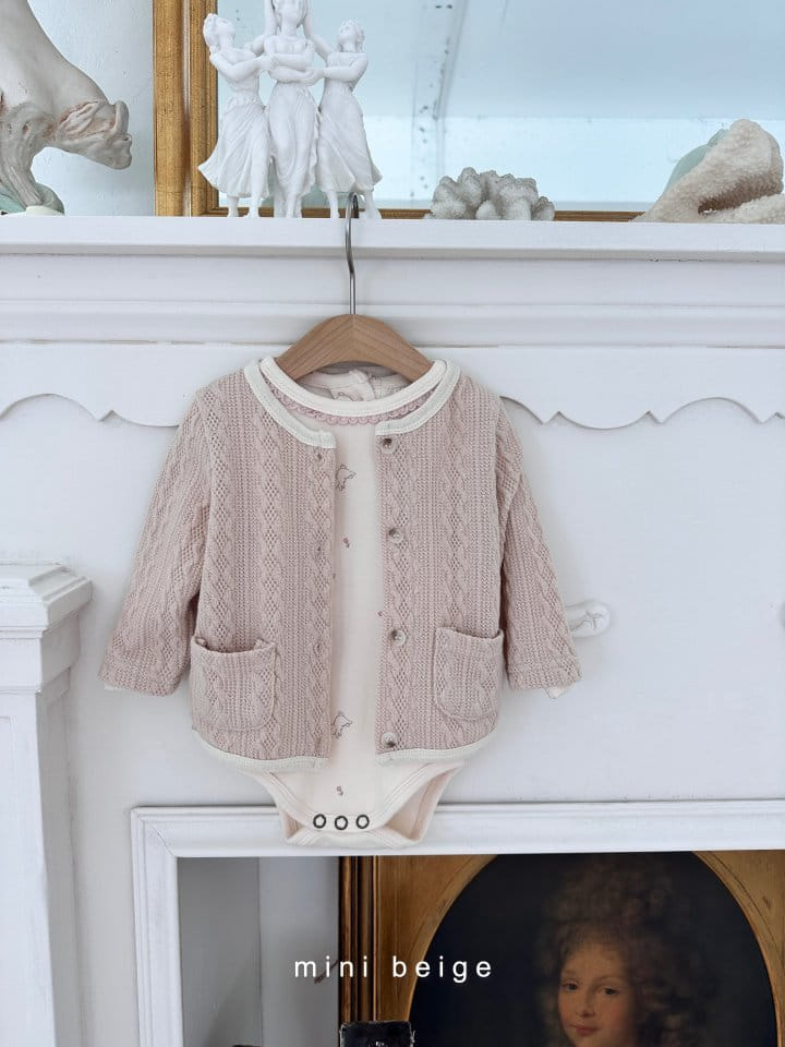 The Beige - Korean Baby Fashion - #babyfashion - Sleeves Frill Bodysuit - 6