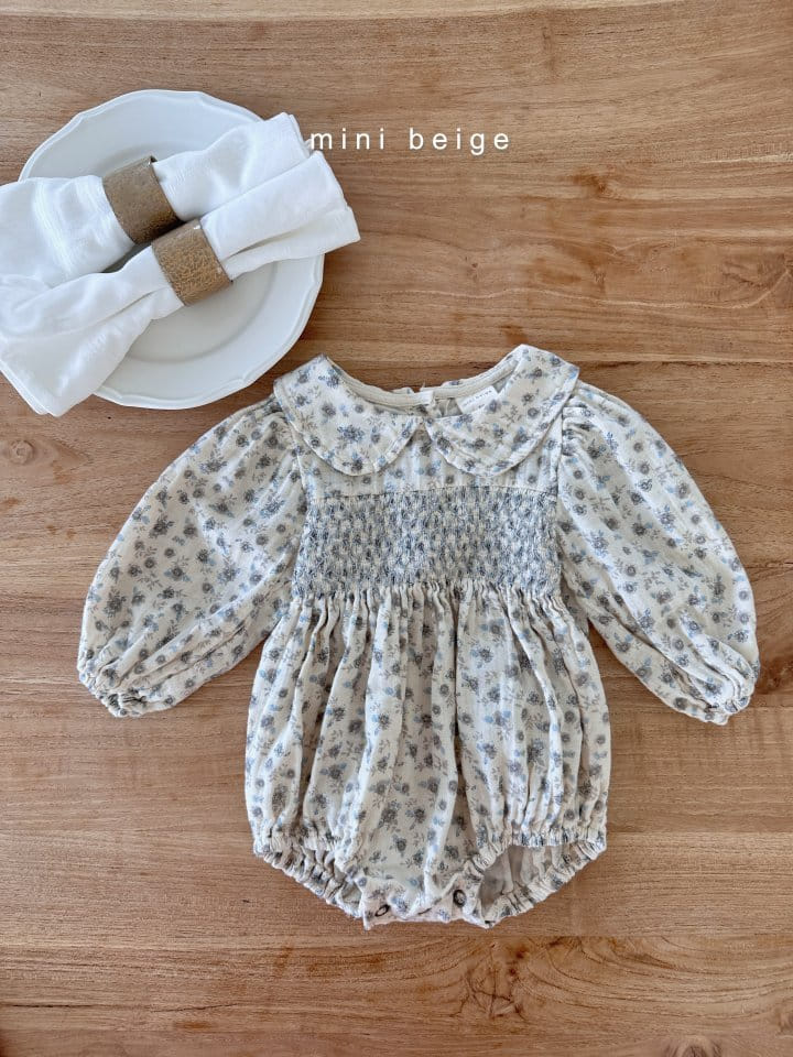 The Beige - Korean Baby Fashion - #babyfashion - Smocked Bodysuit - 4