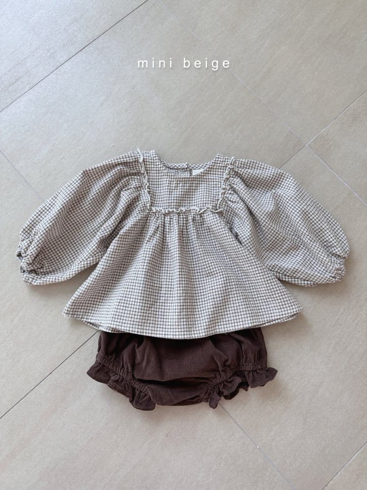 The Beige - Korean Baby Fashion - #babygirlfashion - Rib Frill Bloomer - 9